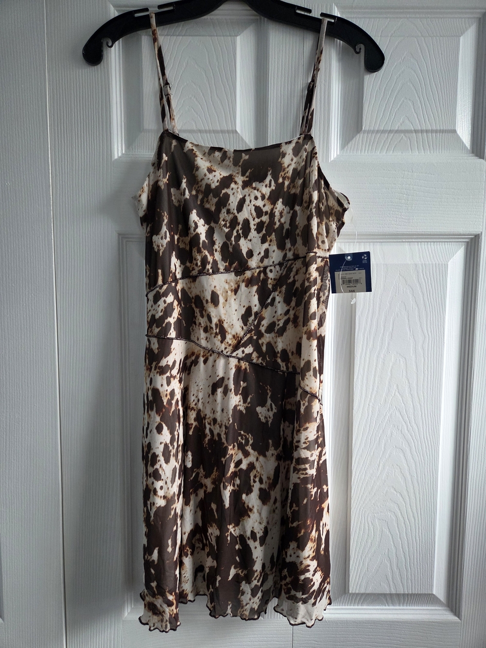 Arizona Spaghetti Strap Mini Dress -Cow print